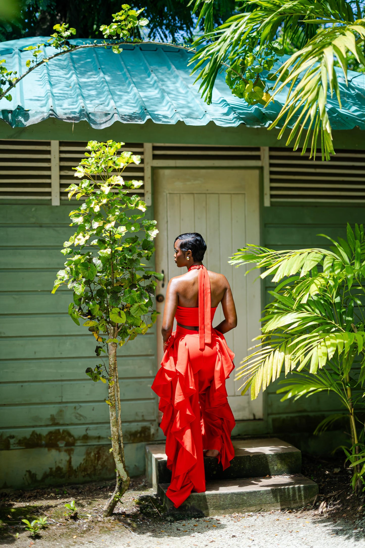 AFIYA PANT SET - FIRE