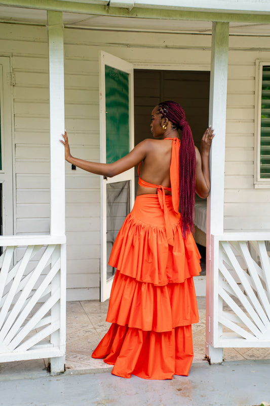 TERRA SKIRT SET - ORANGE