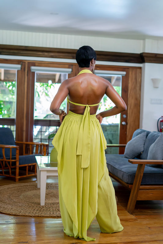 LESA PANT SET - LIME