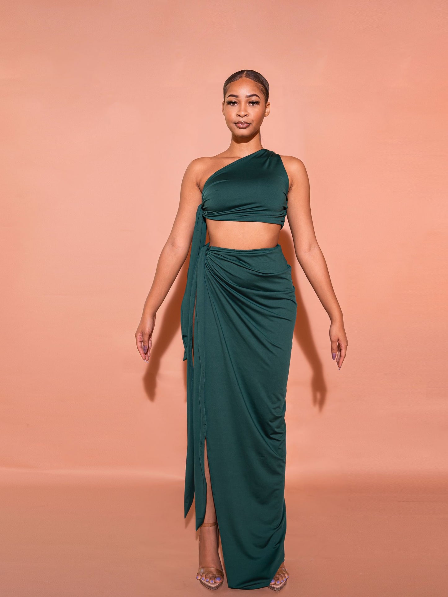 ASHEKA SKIRT SET - EMERALD