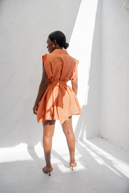 IYANNA ROMPER - TANGERINE