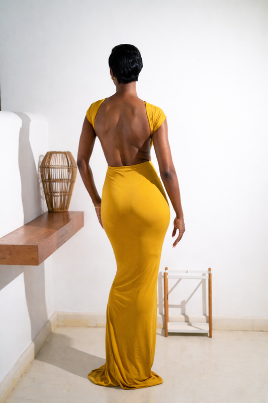 IRIS DRESS - HONEY