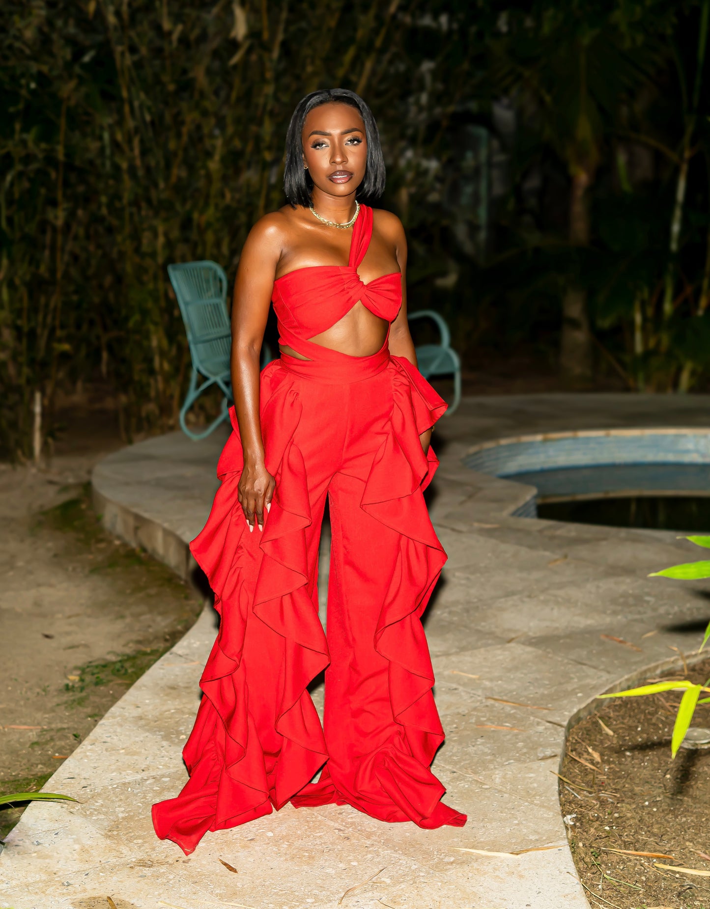 AFIYA PANT SET - FIRE