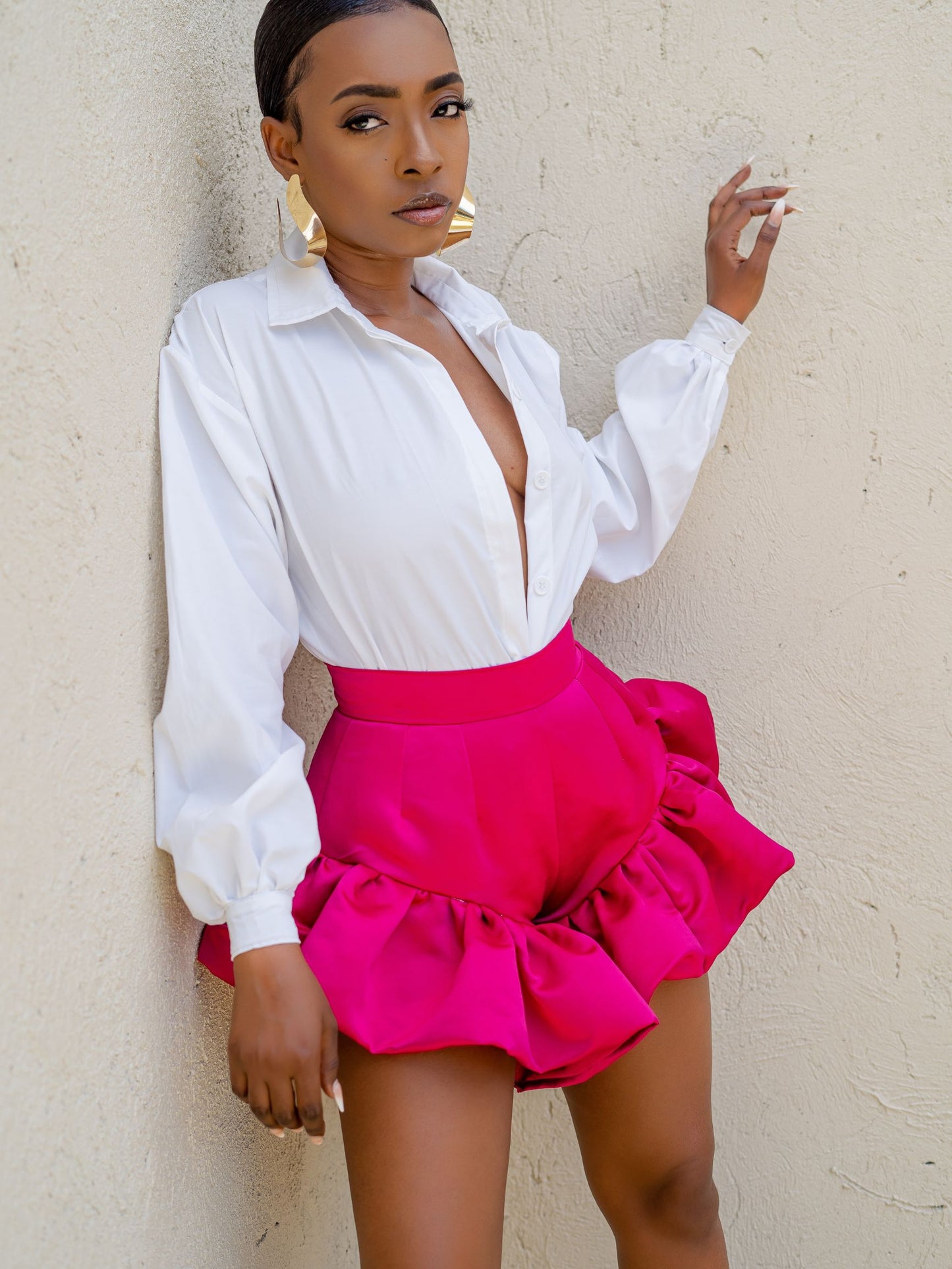 CALLA SHORTS - FUCHSIA - Rhea Imani