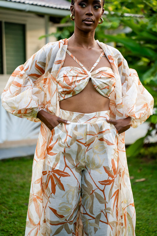 ARANKA KAFTAN ROBE SET- SIENNA