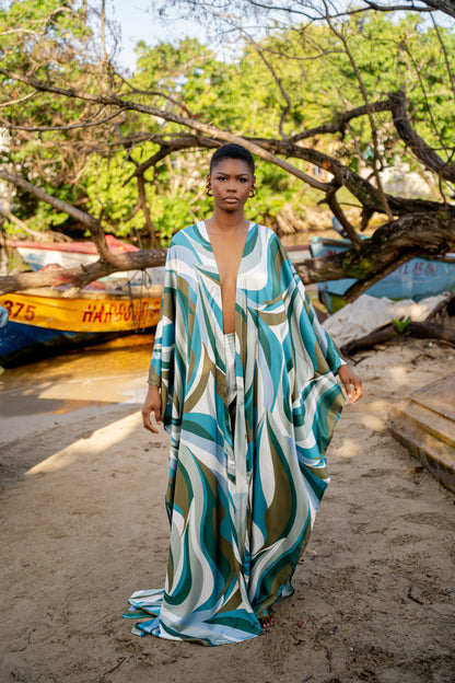 ORILLA KAFTAN SET- SEA