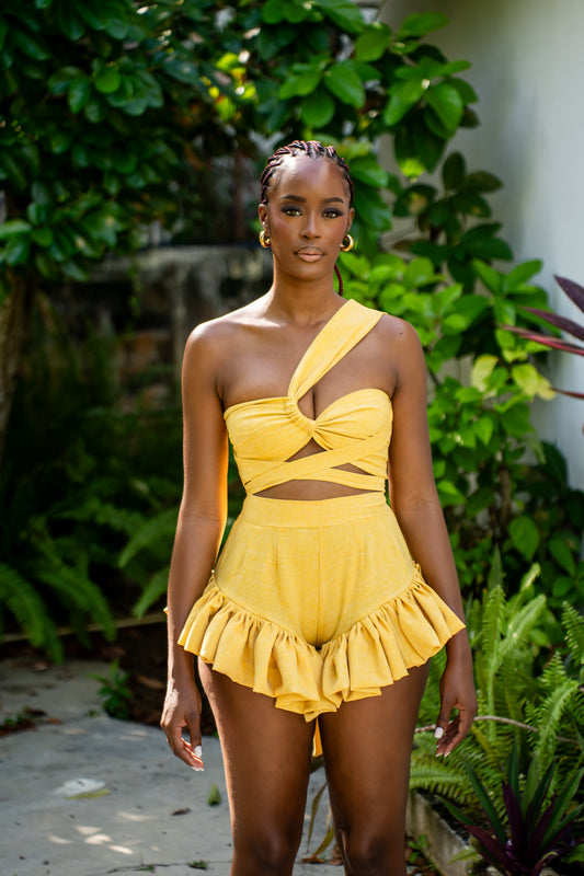 SOLIEL SHORTS SET- MARIGOLD