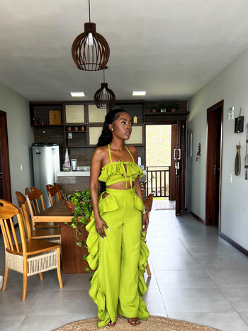 LILA PANT SET - APPLE