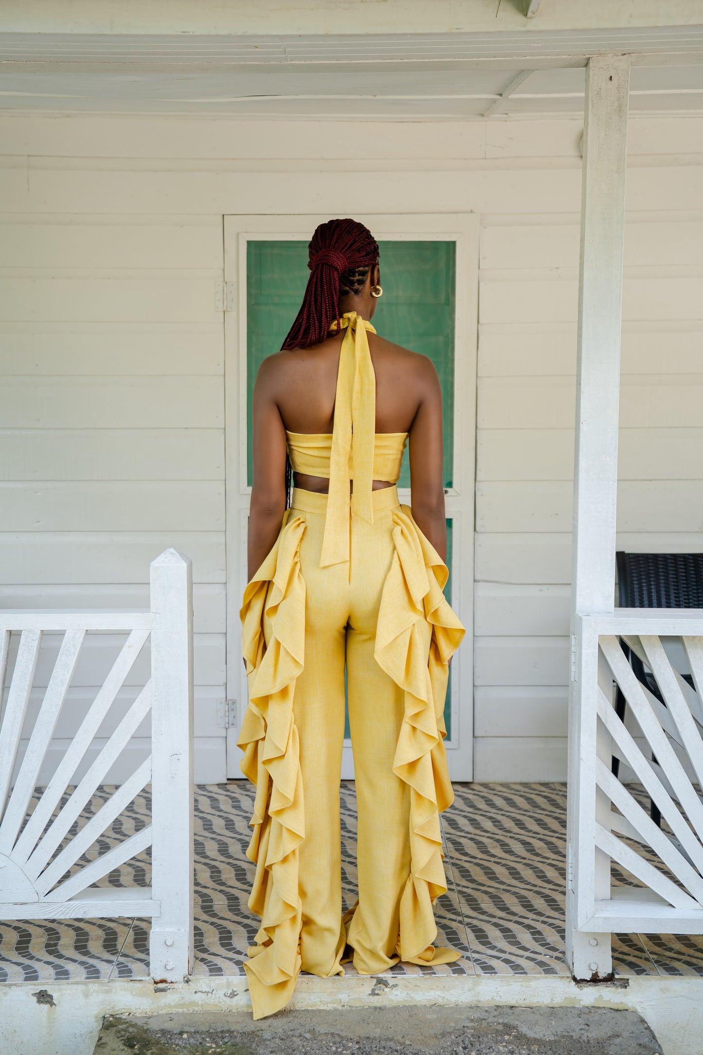 AFIYA PANT SET- MARIGOLD