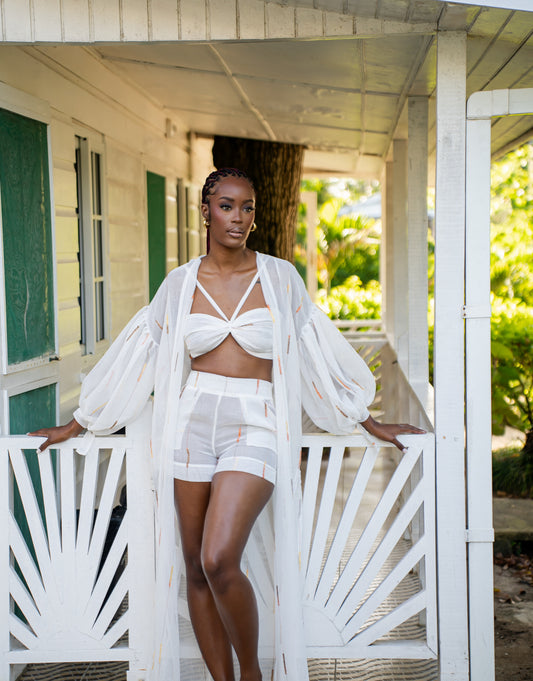 KAYSI KAFTAN ROBE SET- SUNWASH