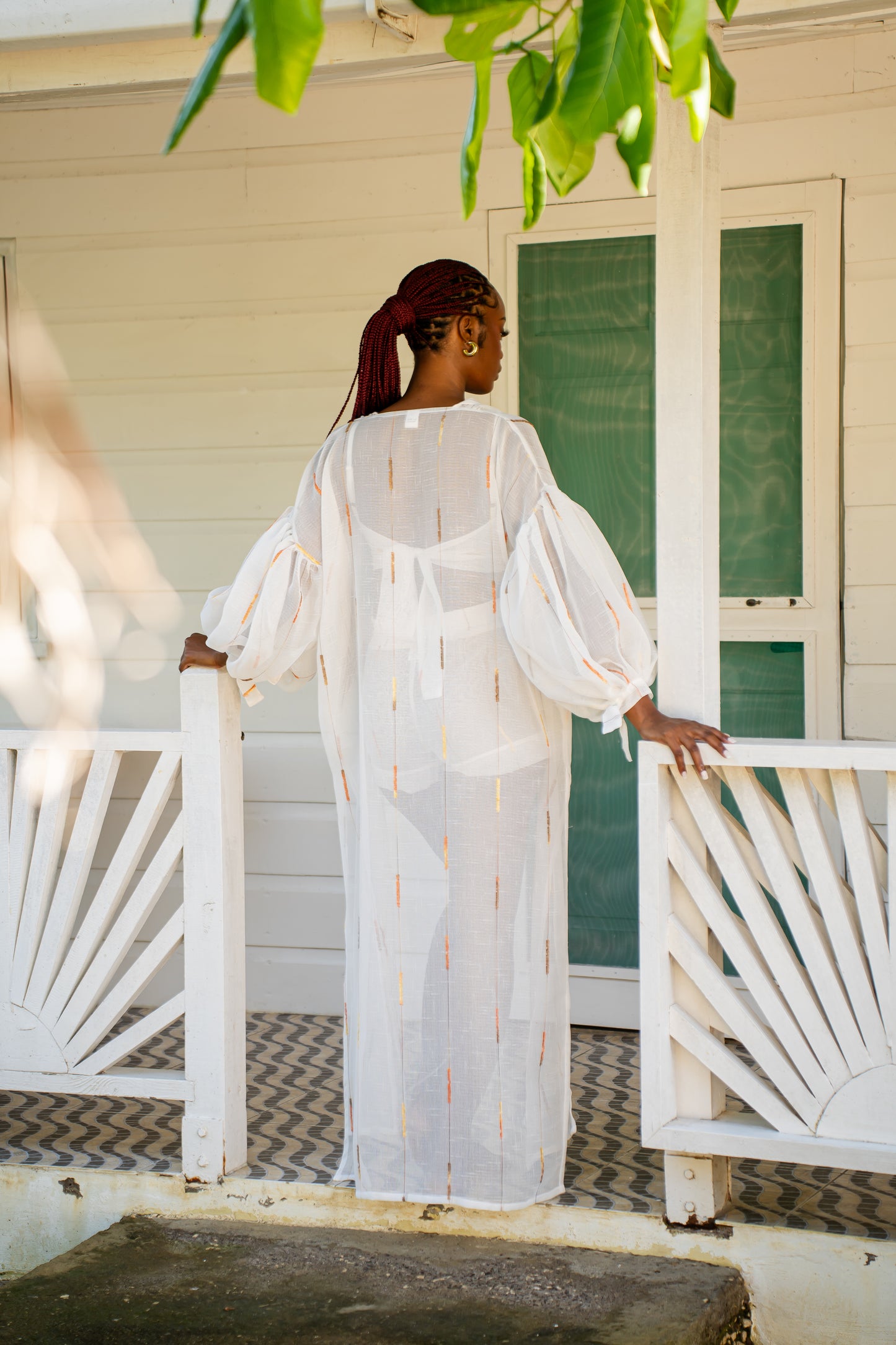 KAYSI KAFTAN ROBE SET- SUNWASH