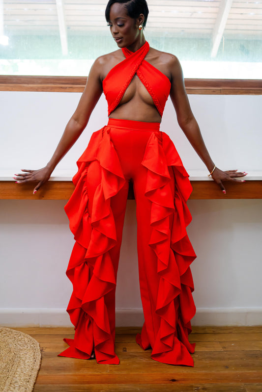 AFIYA PANT SET - FIRE