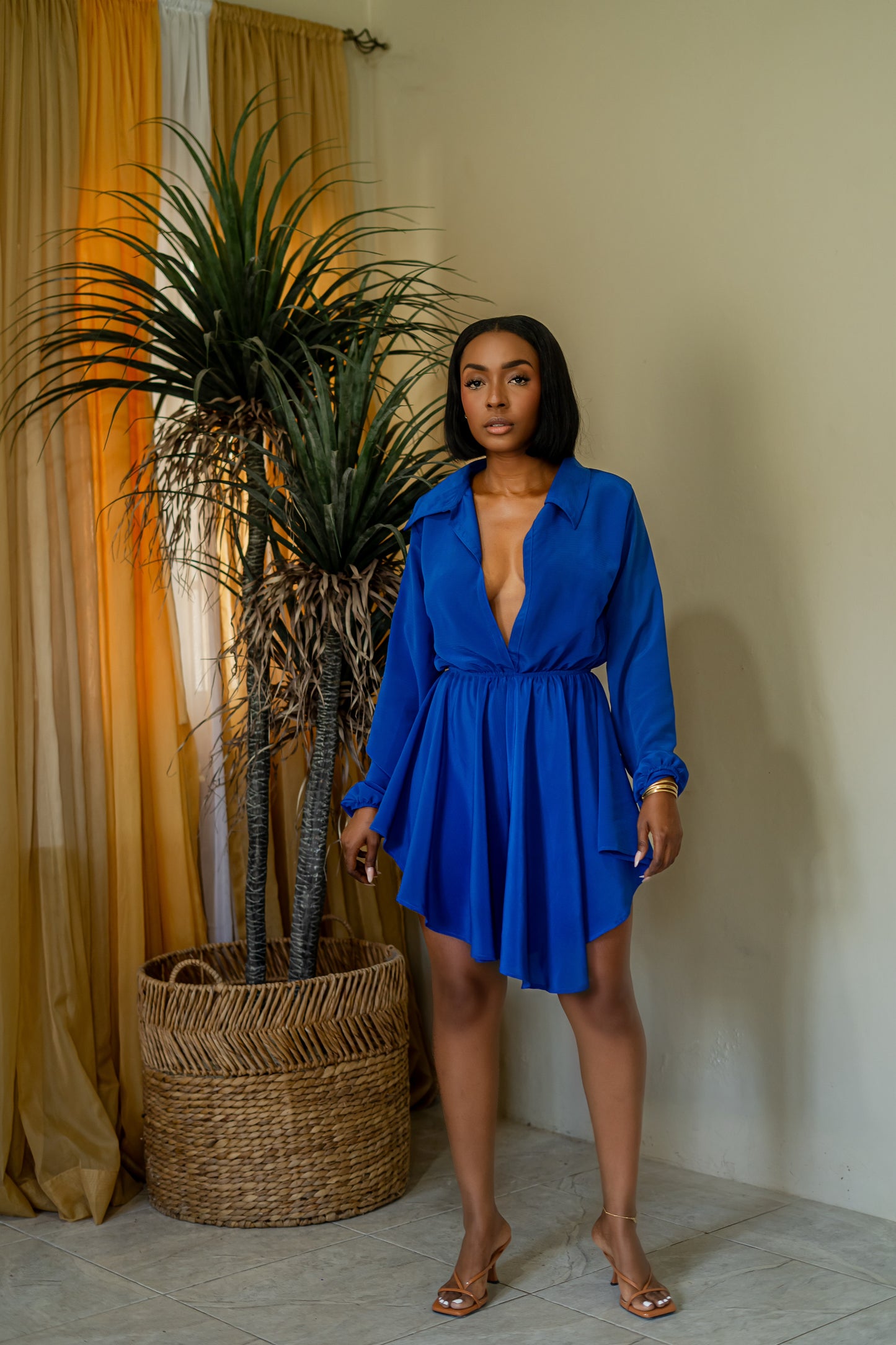 SS- MELLO DRESS- BLUE