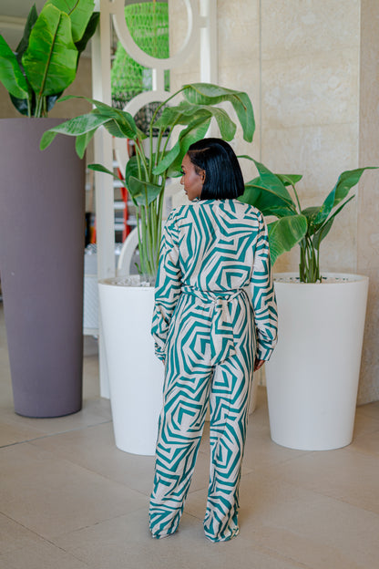 NESSI PANT SET- BARK