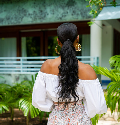 NATHAN OFF SHOULDER BLOUSE - WHITE