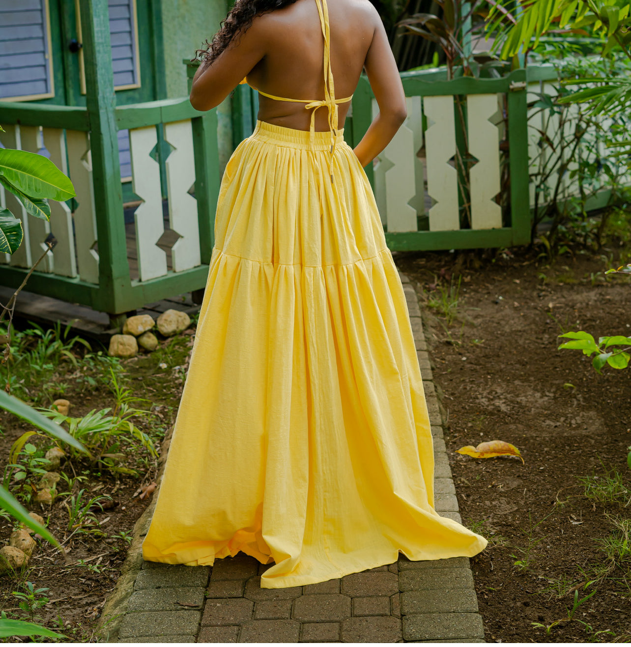 ASHARA MAXI SKIRT- YELLOW