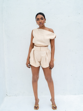 CAICOS SHORTS SET - BEIGE