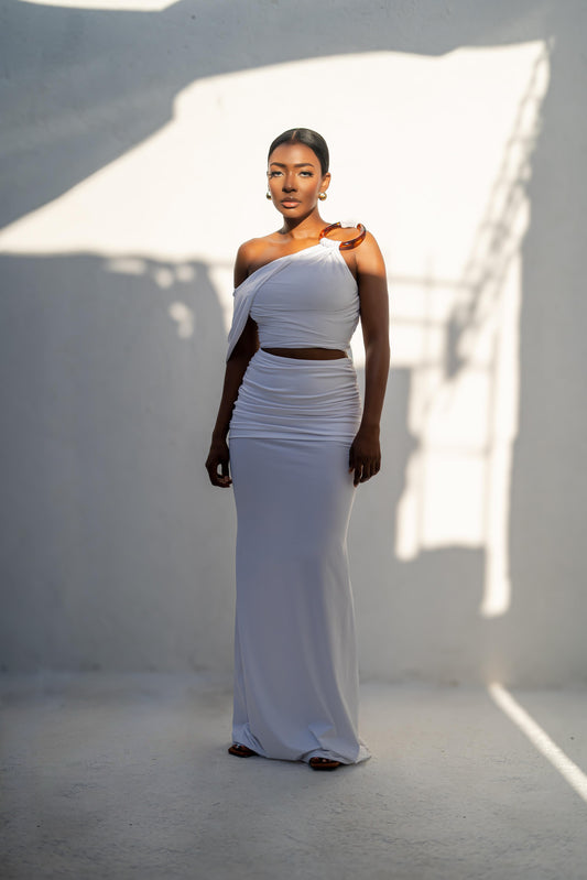 GODDESS SKIRT SET - WHITE