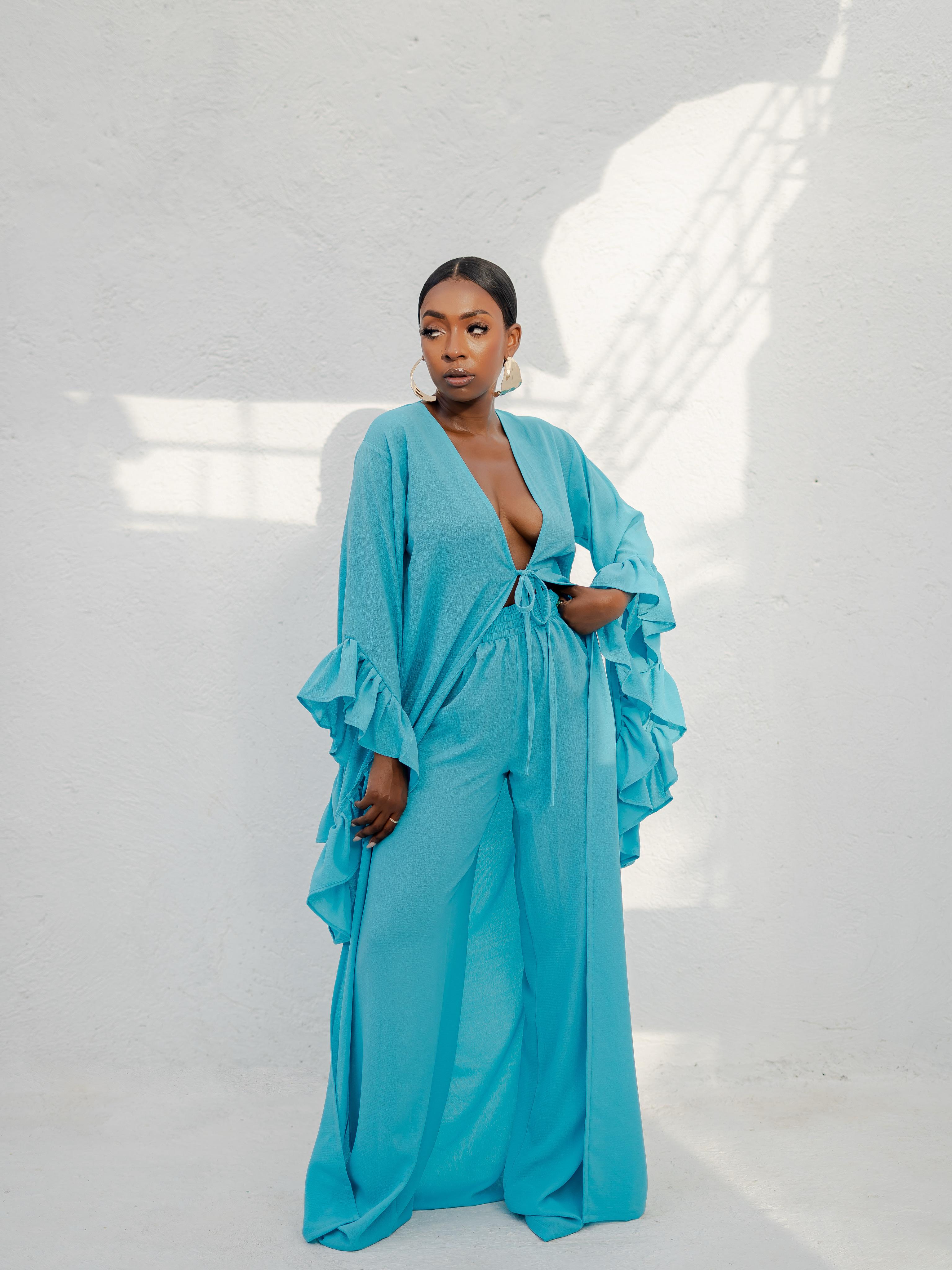 MALA PANT SET - BLUE
