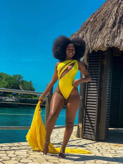 CANAN MONOKINI - YELLOW - Rhea Imani